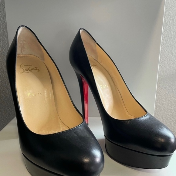 Christian Louboutin Bianca 120mm platform pumps Napa black leather. EU 37 - Picture 3 of 7